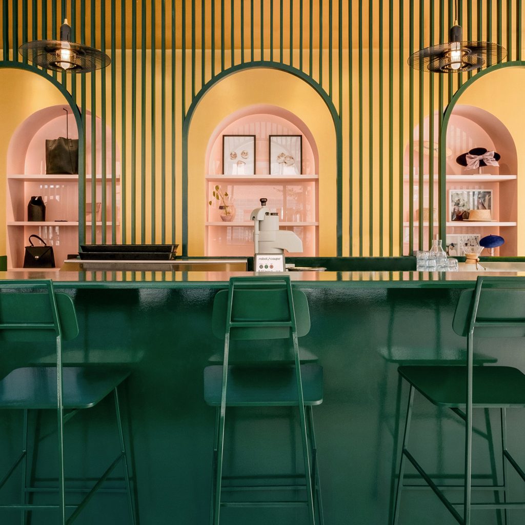 Pastel colors and hues are perfect for small cafes cafe with pastel hue paints